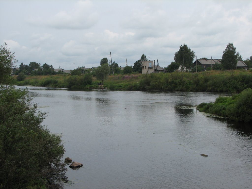 Олонец. Слияние рек Олонки и Мегреги (Olonka & Megrega rivers confluence in Olonets), Олонец