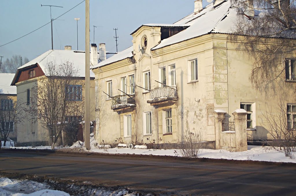 двухэтажные дома на ул.Тельмана, Морозова (Белово), Белово