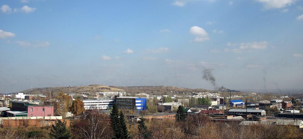 Вид на центр города с Гончарской горы, Киселевск