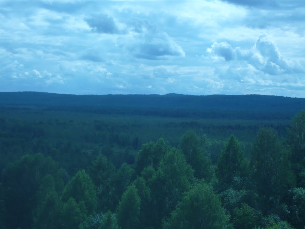 Вид с горы, Крапивинский
