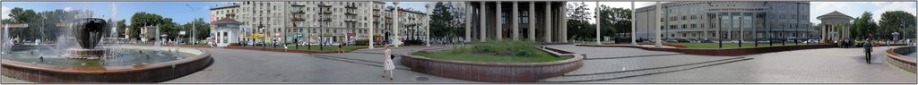 Novokuznetsk / Новокузнецк Театральная площадь (панорама на 360°), Новокузнецк