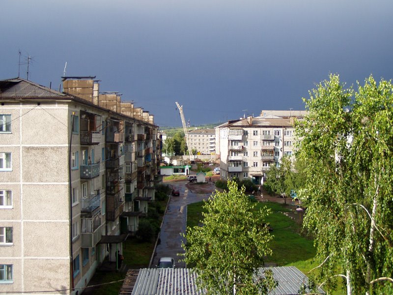 panorama s balkona, Осинники