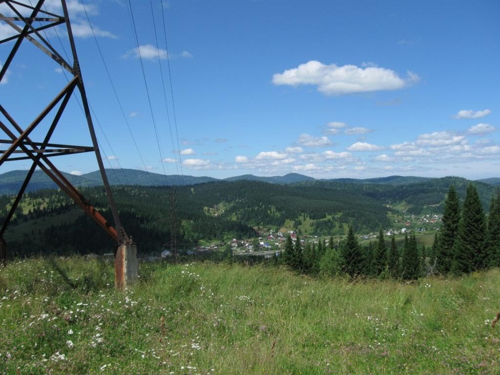 View to the North-West near Tashtagol, Таштагол