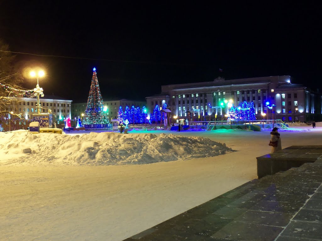 Новогодняя Театральная площадь, Киров