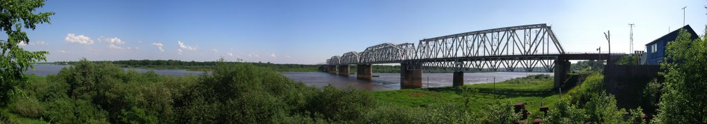 Панорама. ЖД мост, г. Котельнич, Кировской обл., Котельнич