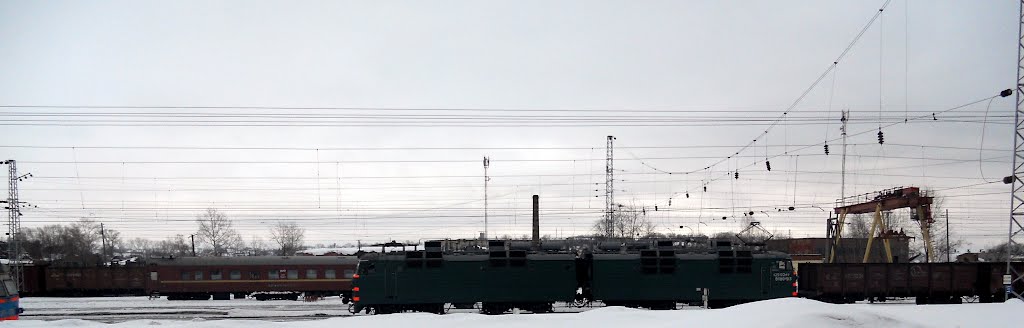Электровоз ВЛ80 на станции Котельнич-1, Котельнич