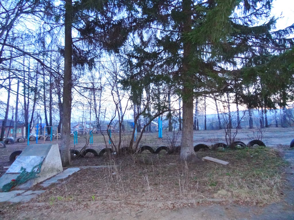 Парк и памятник 17 красногвардейцам поибшим в 1918г., Нолинск