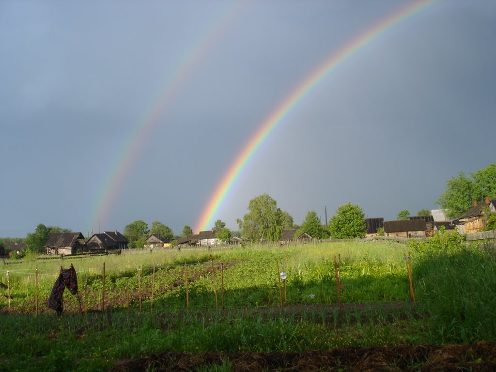 The Oparino Rainbow. Радуга летом в Опарино, Опарино