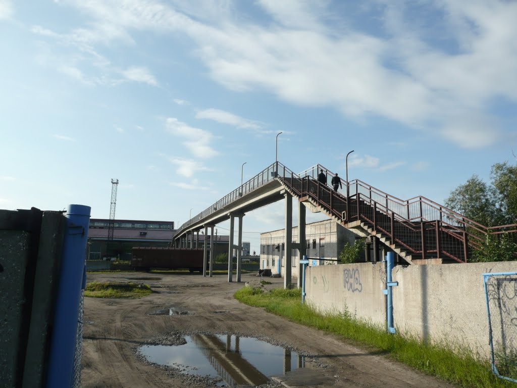 Пешеходный мост через ж.д. пути, Печора