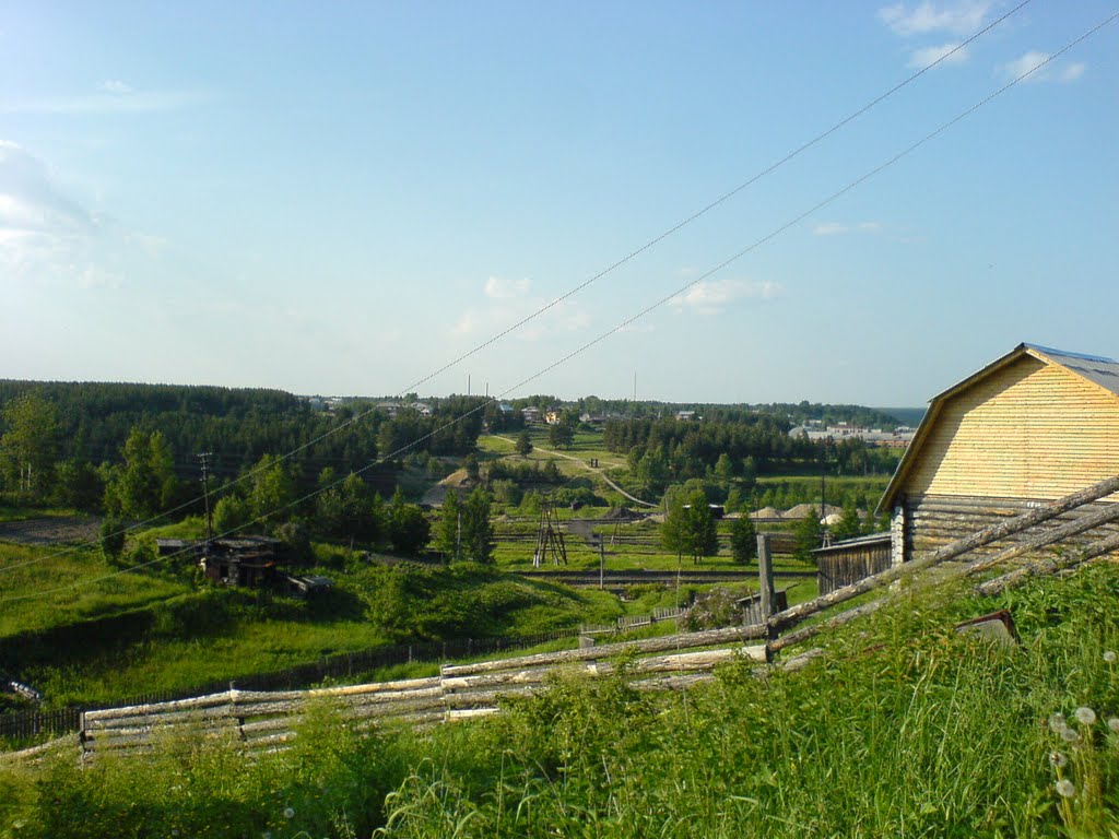 Вид на поселок Усть-Ухта, Сосногорск