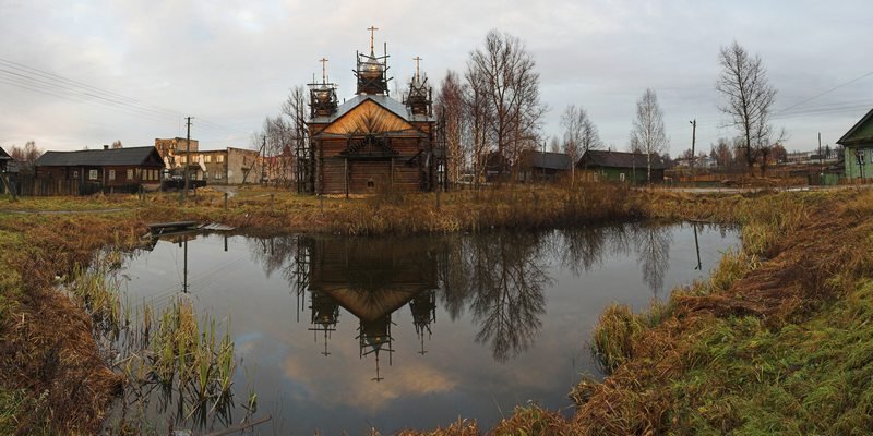 Center of the village / Центр посёлка, Кадый