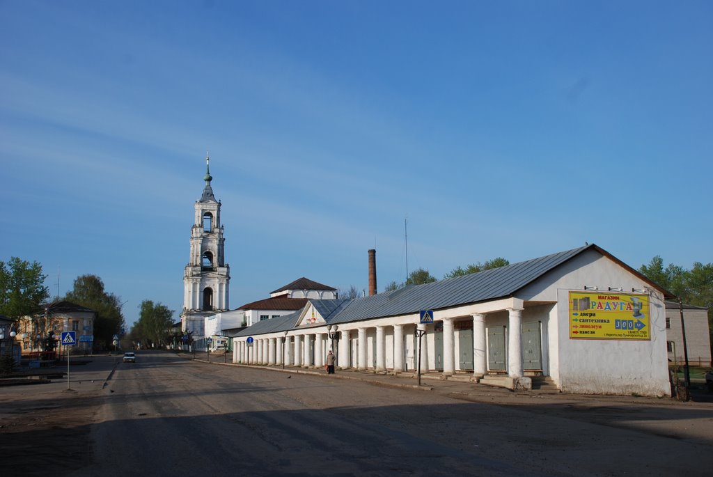 Nerekhta. Old market place, Нерехта