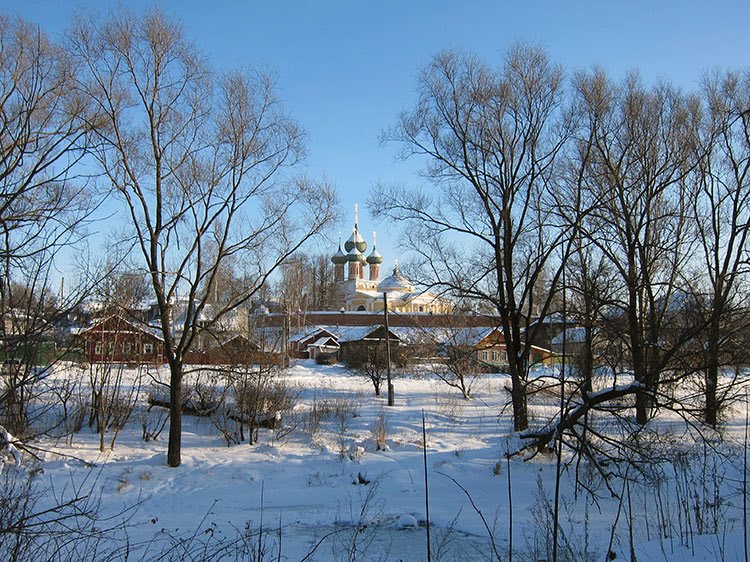 Вид на Владимирскую церковь города Нерехты., Нерехта