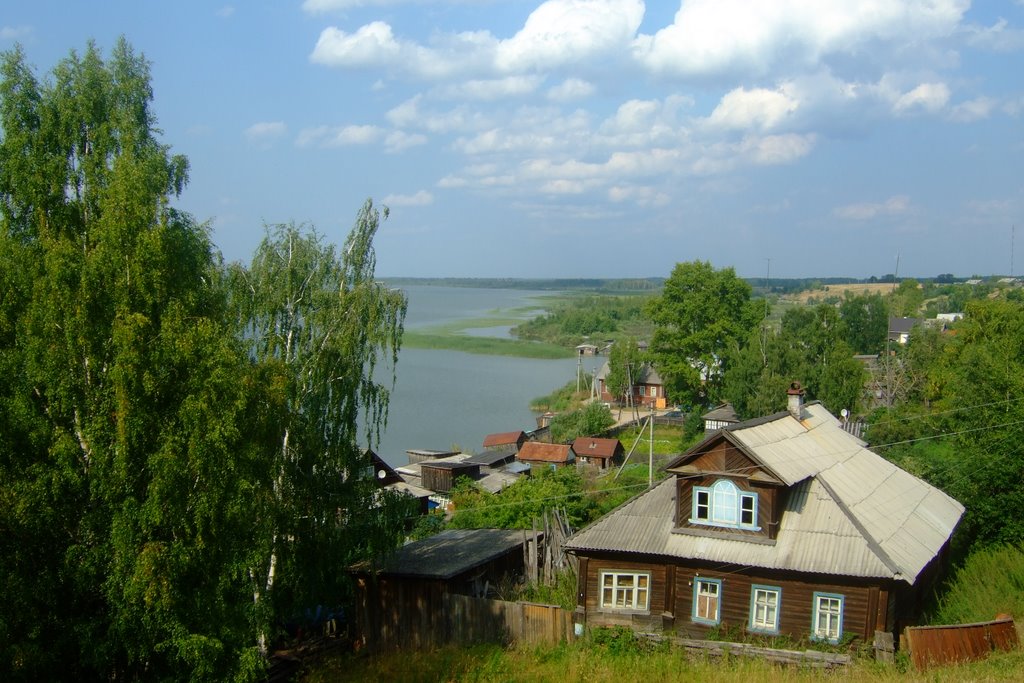 Чухлома, вид с городского вала. Chukhloma, view from the town rampart., Чухлома