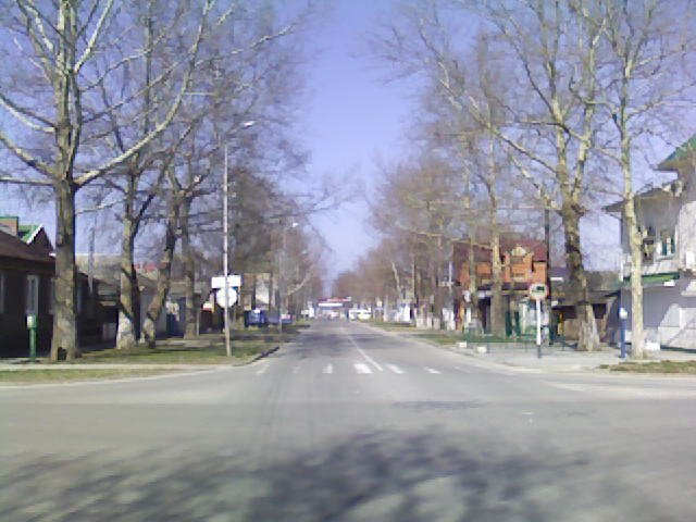 Anapa. La calle de Grebenskaya en invierno, Анапа