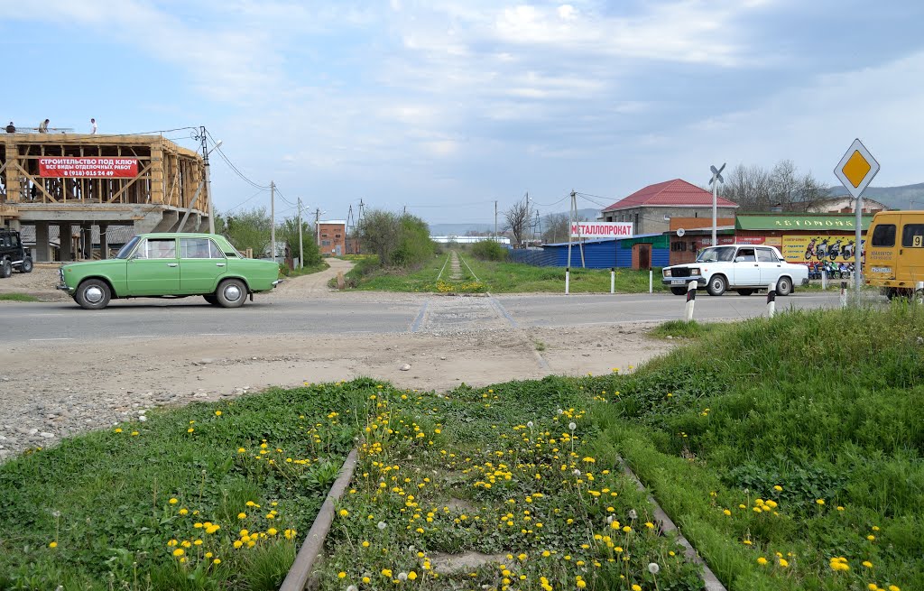 Подъездной путь от станции / The access road, Апшеронск