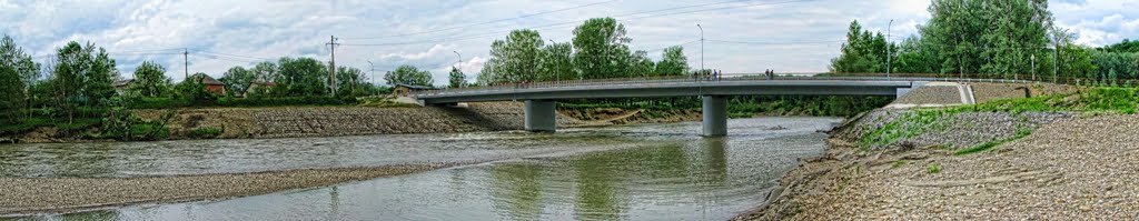 Apscheronsk city, new bridge over the river Pshekha - Новый мост через р. Пшеха в г. Апшеронске, Апшеронск