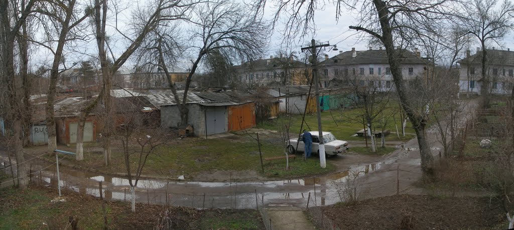 панорама из окна дома Островского 50, Ахтырский