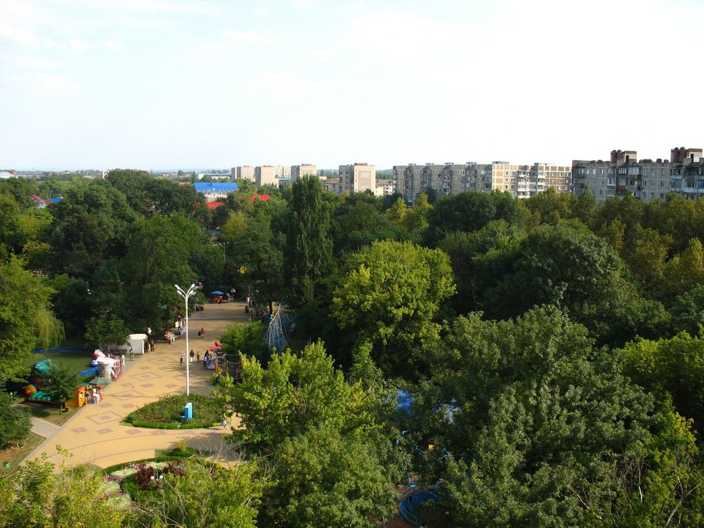 Гор-парк, вид на улицу Ленина, 15.08.2009., Белореченск
