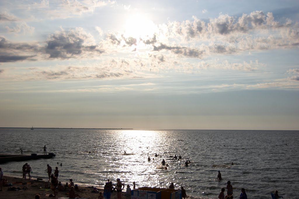 вечерний пляж, Приморско-Ахтарск