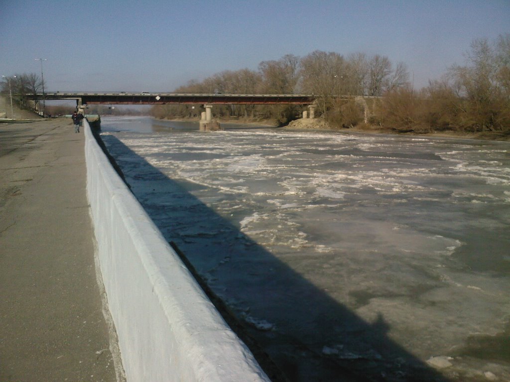 Протока зимой, Славянск-на-Кубани