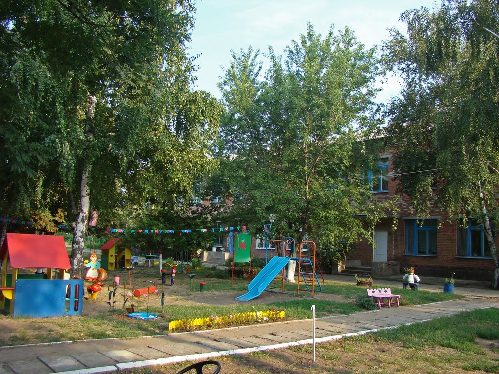 Игровая площадка детского сада. - Playground of the kindergarten., Тимашевск