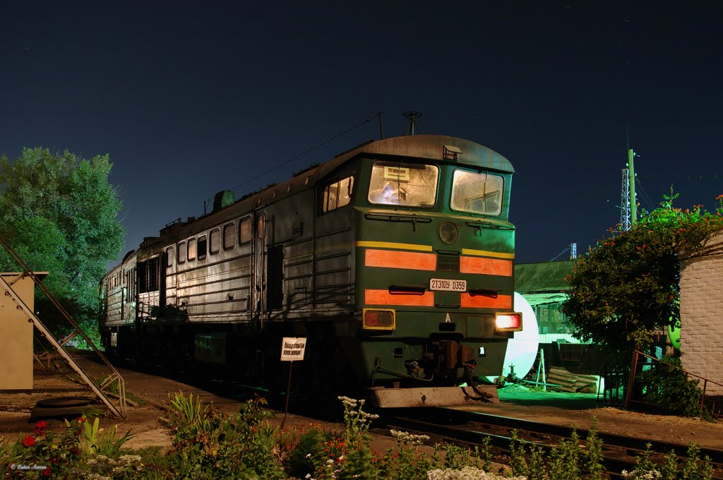 Diesel locomotive 2TE10U-0359, Тихорецк