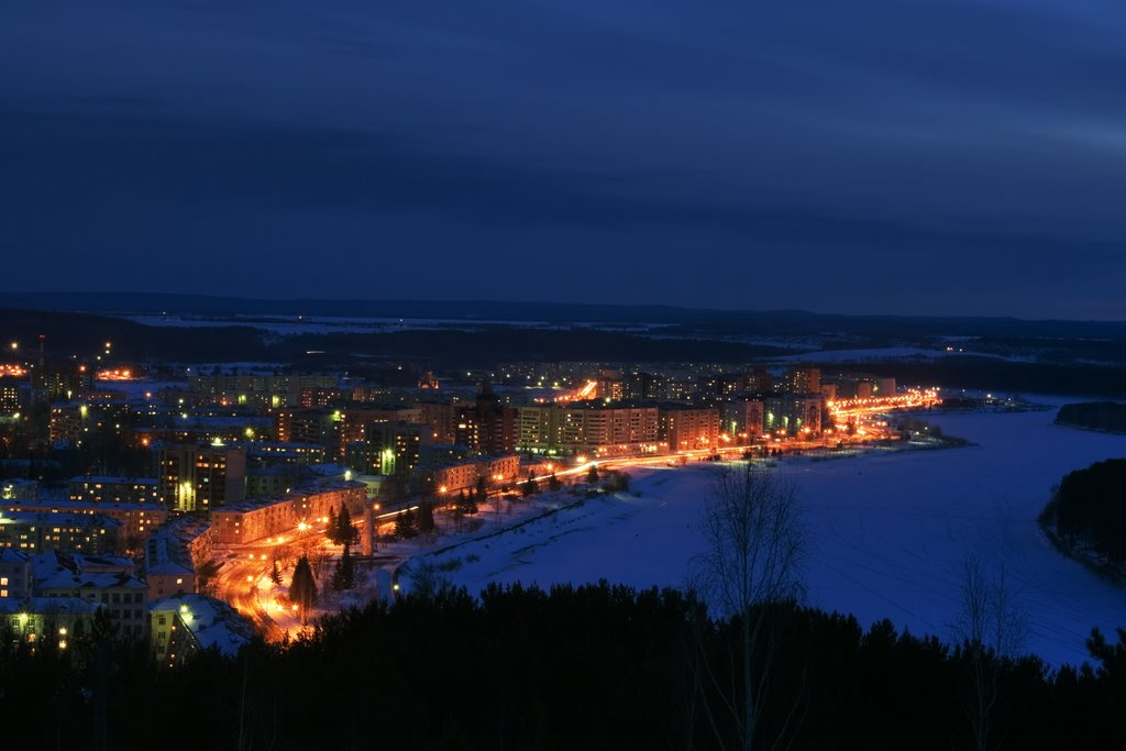 Higth Zelenjgorsk, a kind from a hill, Зеленогорск