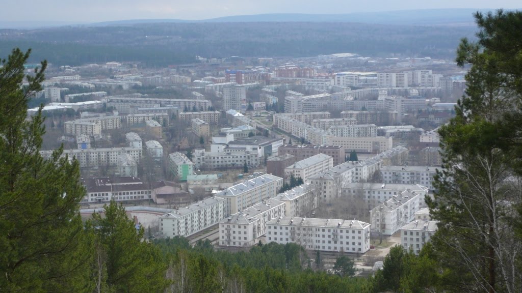 Вид на город с горы, Зеленогорск