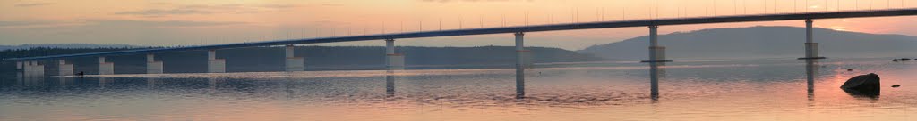 Panorama. Bridge over the Angara. 30.09.11, was commissioned. Мост через Ангару. сдан в эксплуатацию 30.09.11г., Абакан