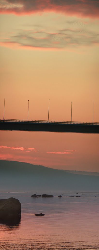 Panorama. Angara River. Мост через Ангару, Абакан