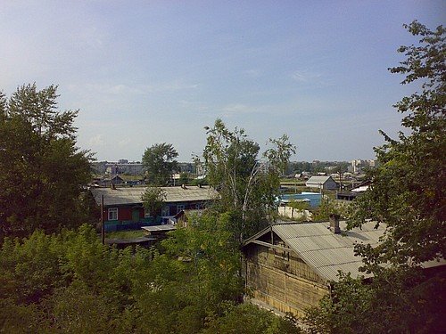 Вид на ЮВР с моста ст. Ачинск-2, Ачинск