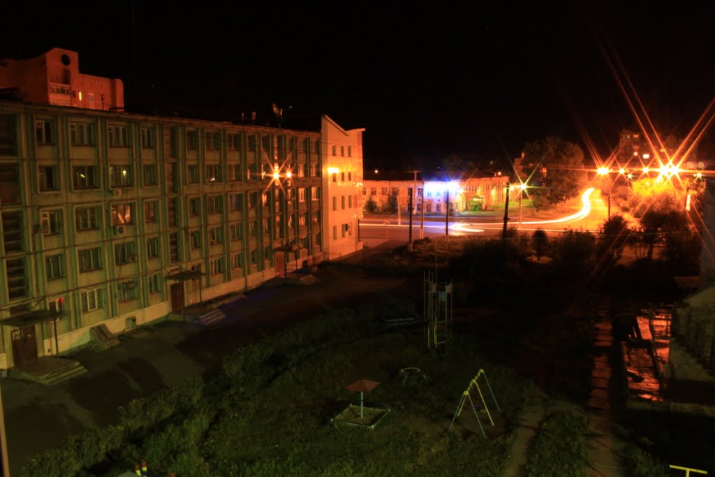 Ночной вид из окна, Ачинск