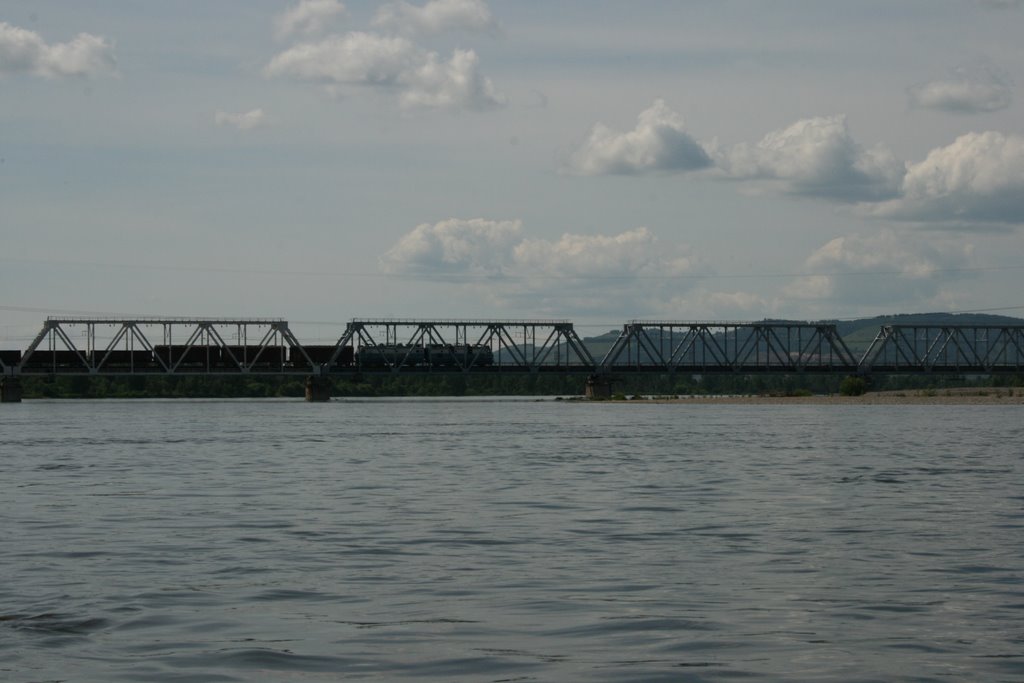 Railroad bridge in Kuragino, Белый Яр