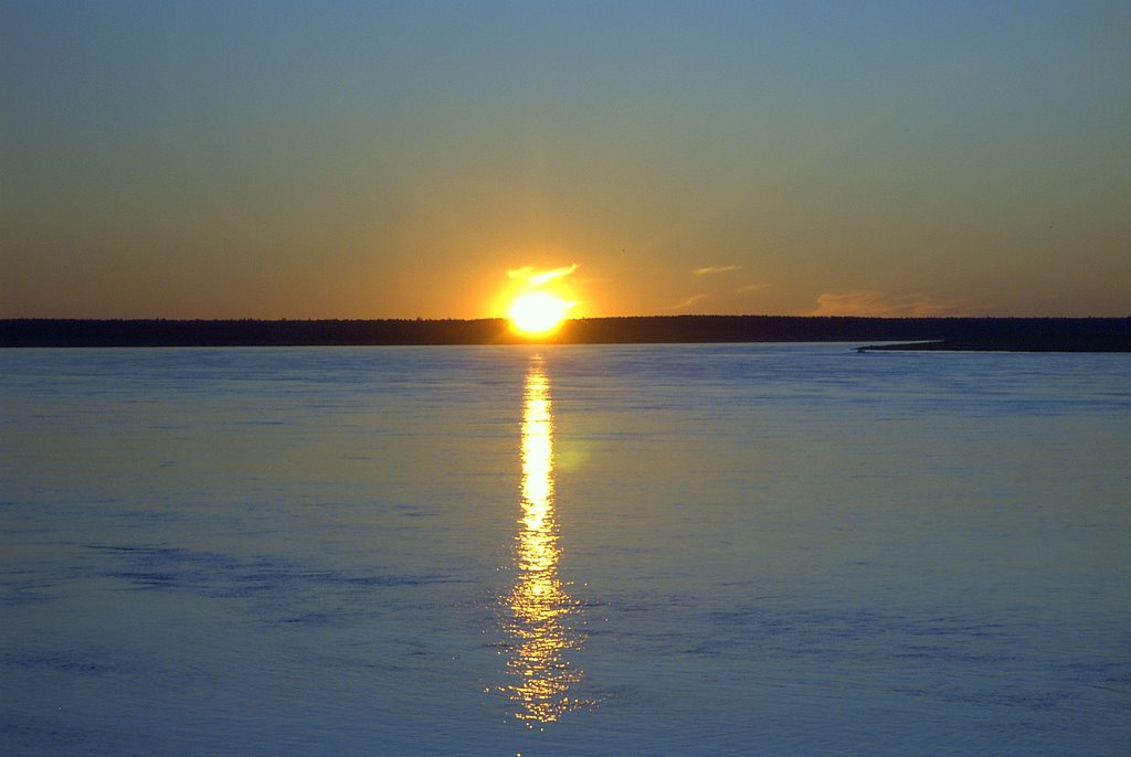 sunset, Пировское