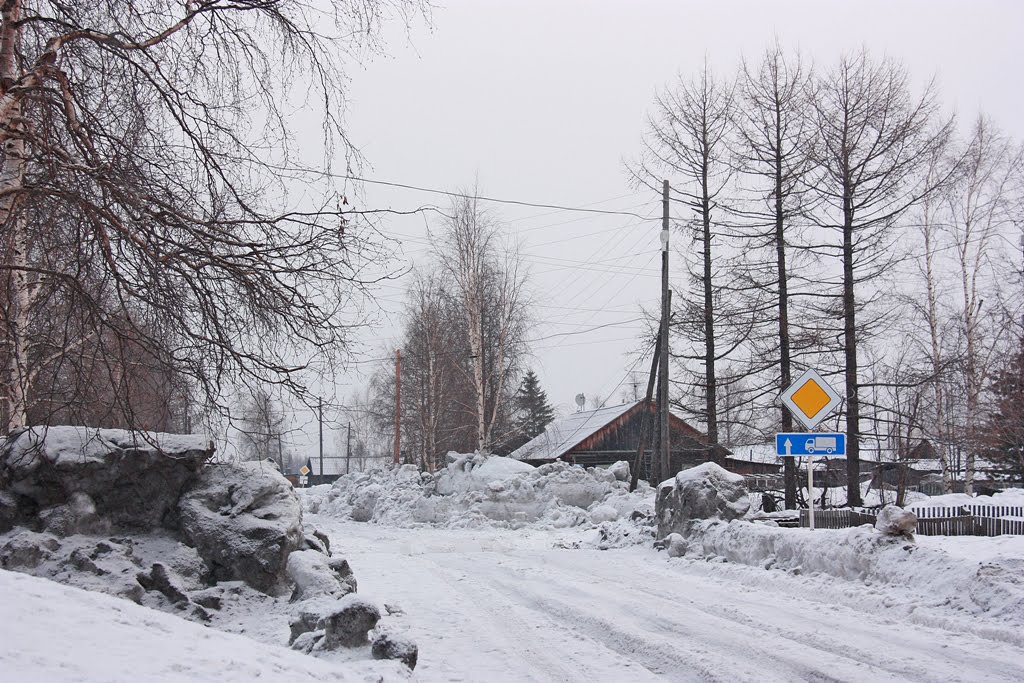Много снега., Туруханск
