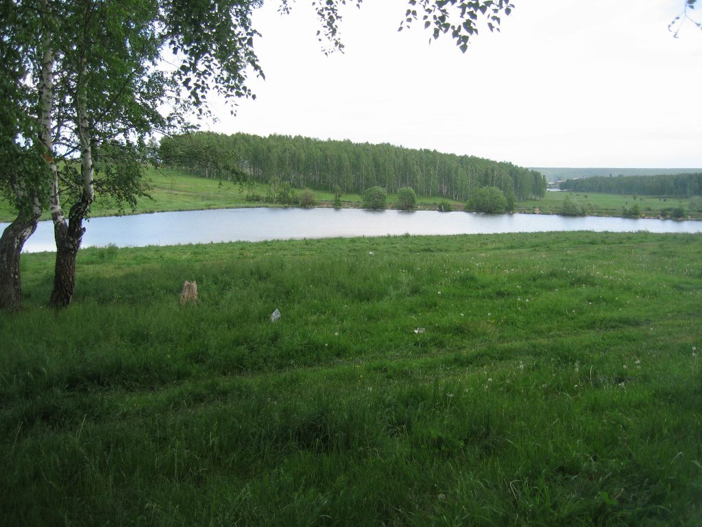 Small lake near Uyar town, Уяр