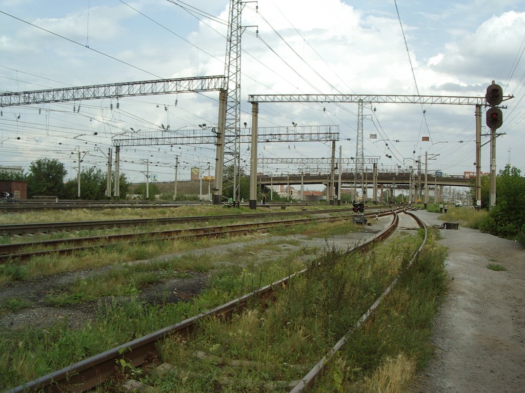 2003 Курган. Жд пути / Kurgan. Railway line towards the east, Курган