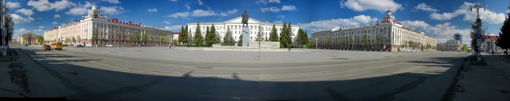 Мегапанорама площади Ленина / Lenin sq. megapanorama, Курган