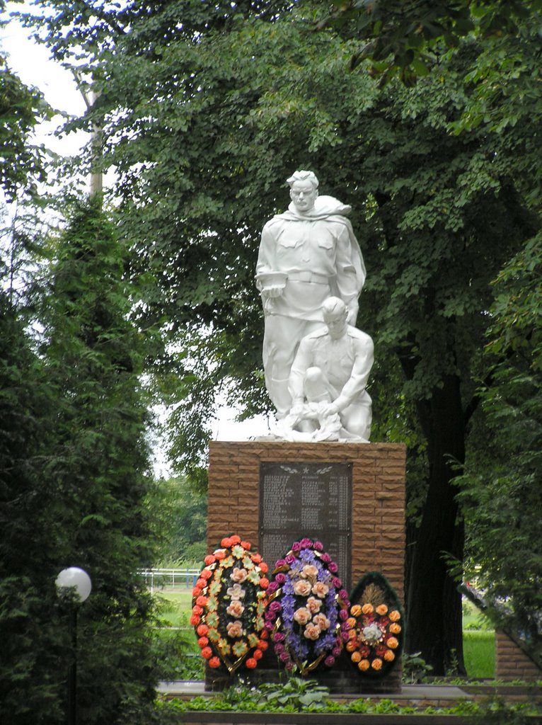 Памятник солдатам в парке п.Глушково, Глушково