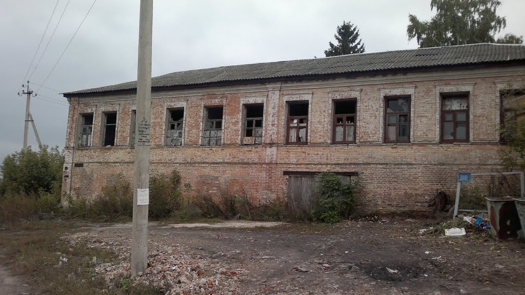 Старое заброшенное здание возле ЦРБ. "2013 год"., Льгов