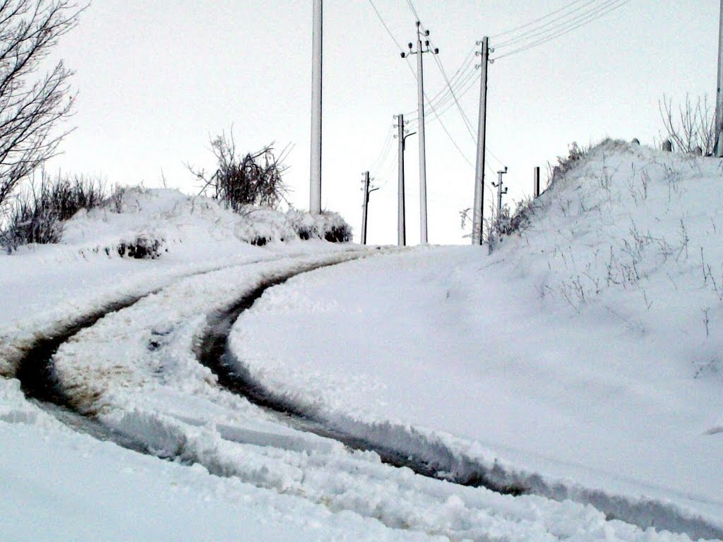 Дорога на гору первый снег октябрь 2010г., Тим