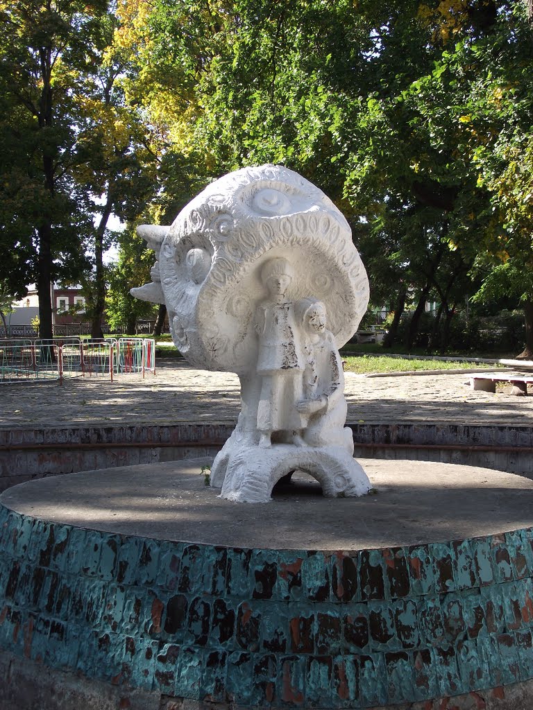 Фонтан-скульптура  "Гуси-лебеди", Елец