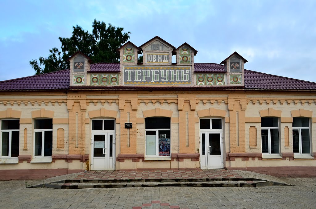 Вокзал станции Тербуны (Railway station Terbuny), Тербуны