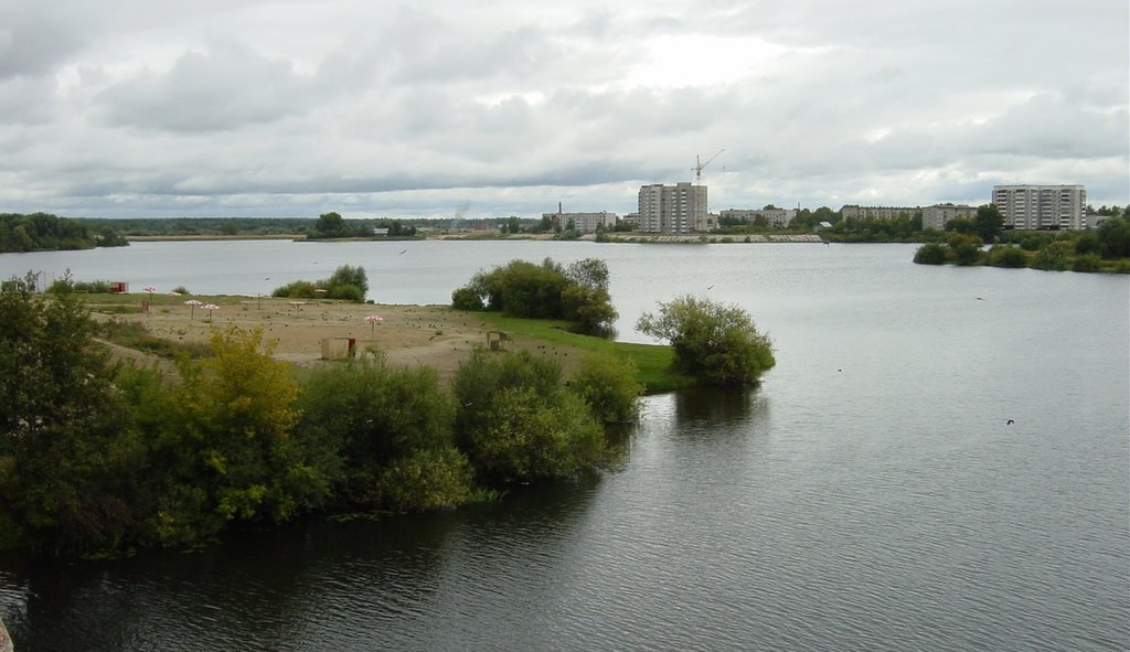 a river Kokshaga  in Йошка́р-Ола́, Йошкар-Ола