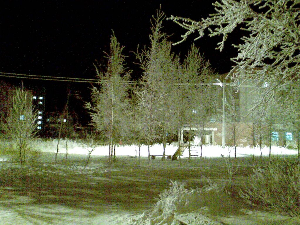 Ночной зимний город, Козьмодемьянск