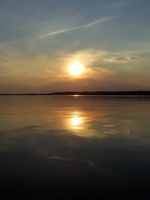 Закат на р. Волга / Sunset on the river Volga, Козьмодемьянск