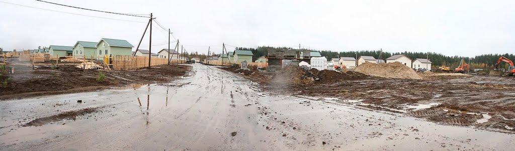Строительство поселка "Новое Моховое" в Белоомуте, Белоомут