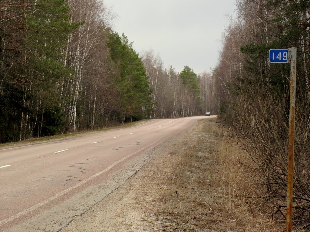 Касимовское шоссе, вид от Москвы (км 149+00), Бородино