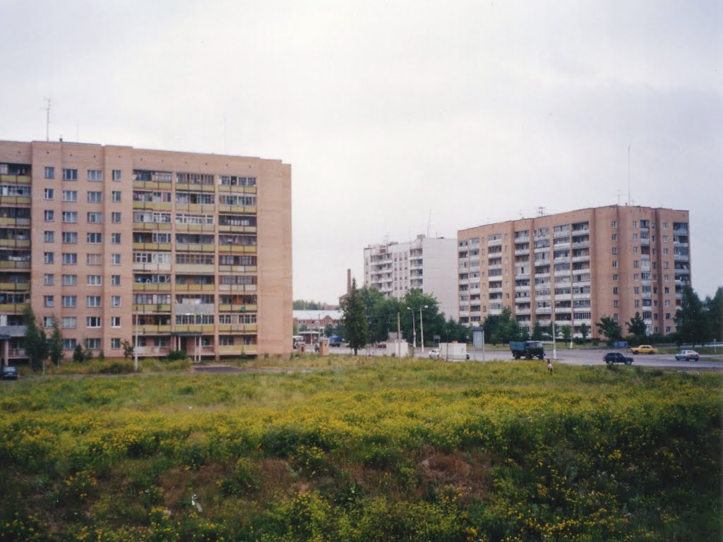 Дома по Новосолдатской улице (Вид на север) 2000 г.  /  Houses for Novosoldatskaya street (View on north), Волоколамск